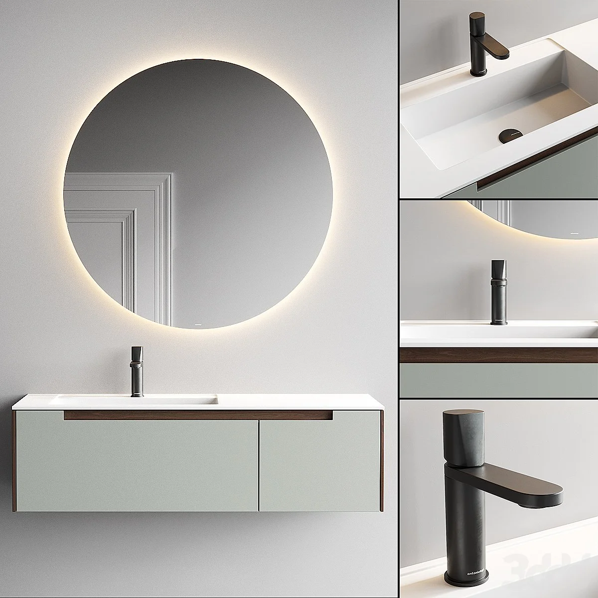 Antonio Lupi Design Orma Vanity Unit Set 2